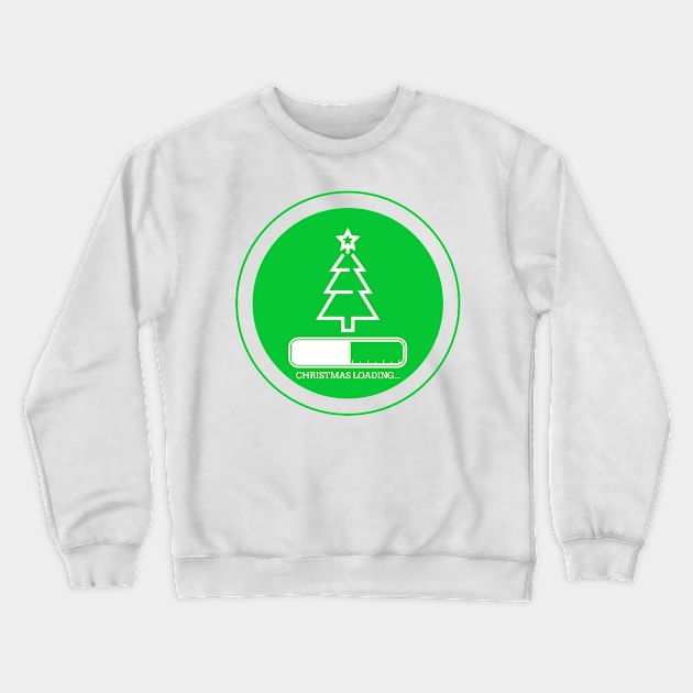 Loading... Christmas Tree xmas Festive Holiday Costume Green Secret Santa Gift Artwork Crewneck Sweatshirt by Created by JR